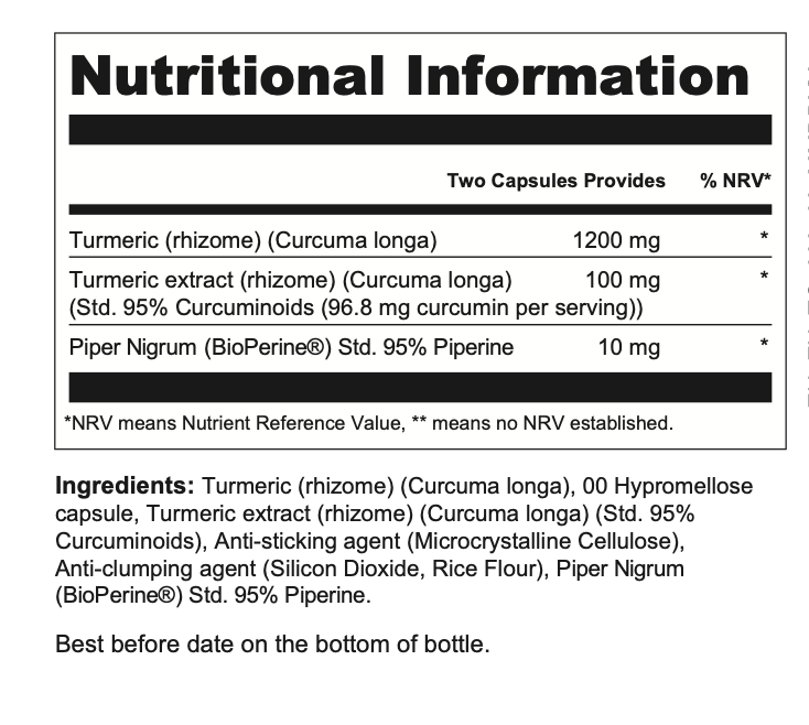 Turmeric curcumin